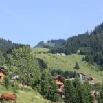 The landscape of chatel looking onto the chalet in France