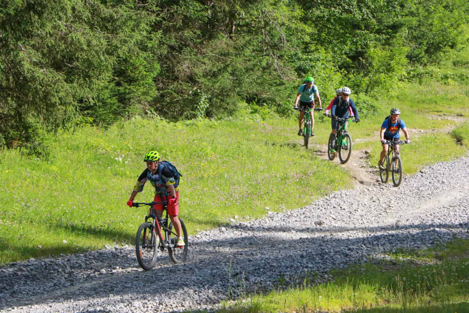 family biking holiday in the portes du soleil from a luxury chalet
