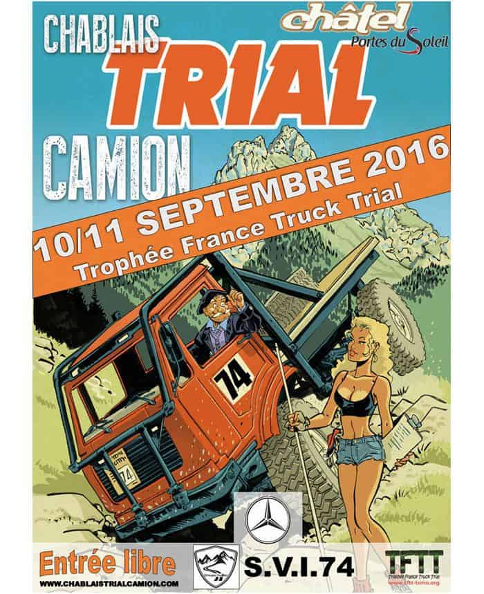 Chablais trial camion poster