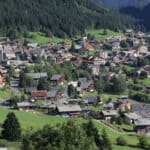 Chatel-view into town