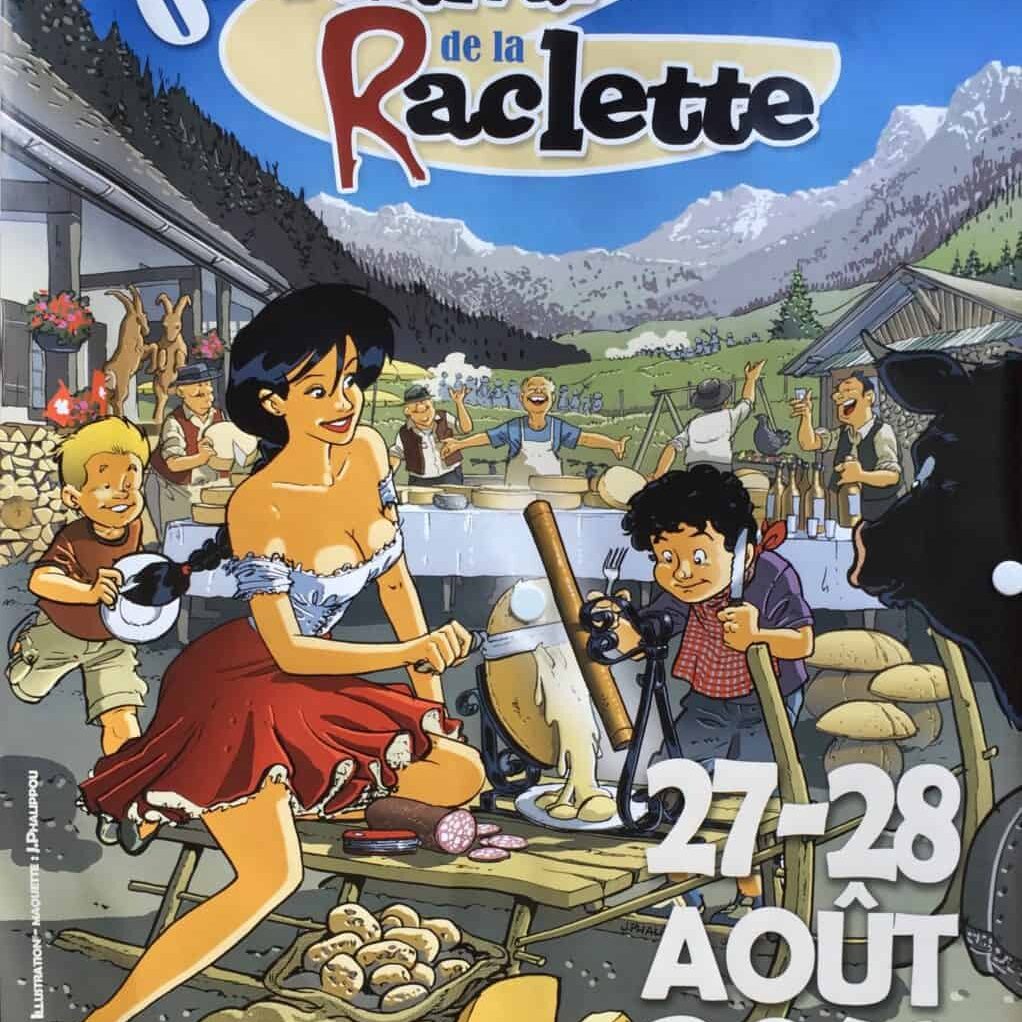 Festival de la Raclette poster-French Alps in Summer