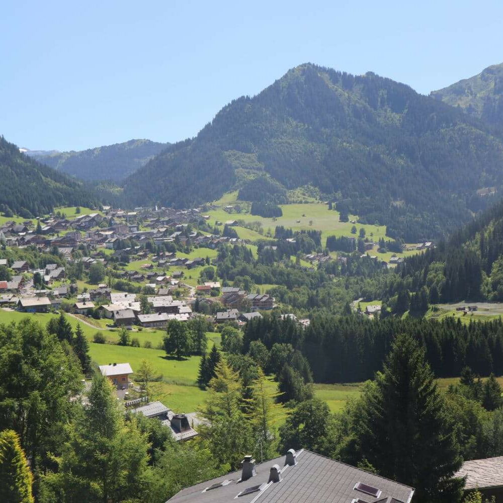 A view over Chatel in the summer sunshine